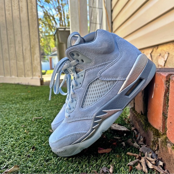Women’s Air Jordan 5 Retro ‘BlueBird’ Size 6 DD9336-400 B-grade - Picture 1 of 6